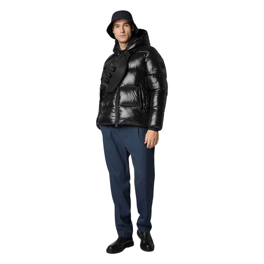 Edgard piumino animal free con cappuccio da uomo Save The Duck | D31280M/LOVE21000